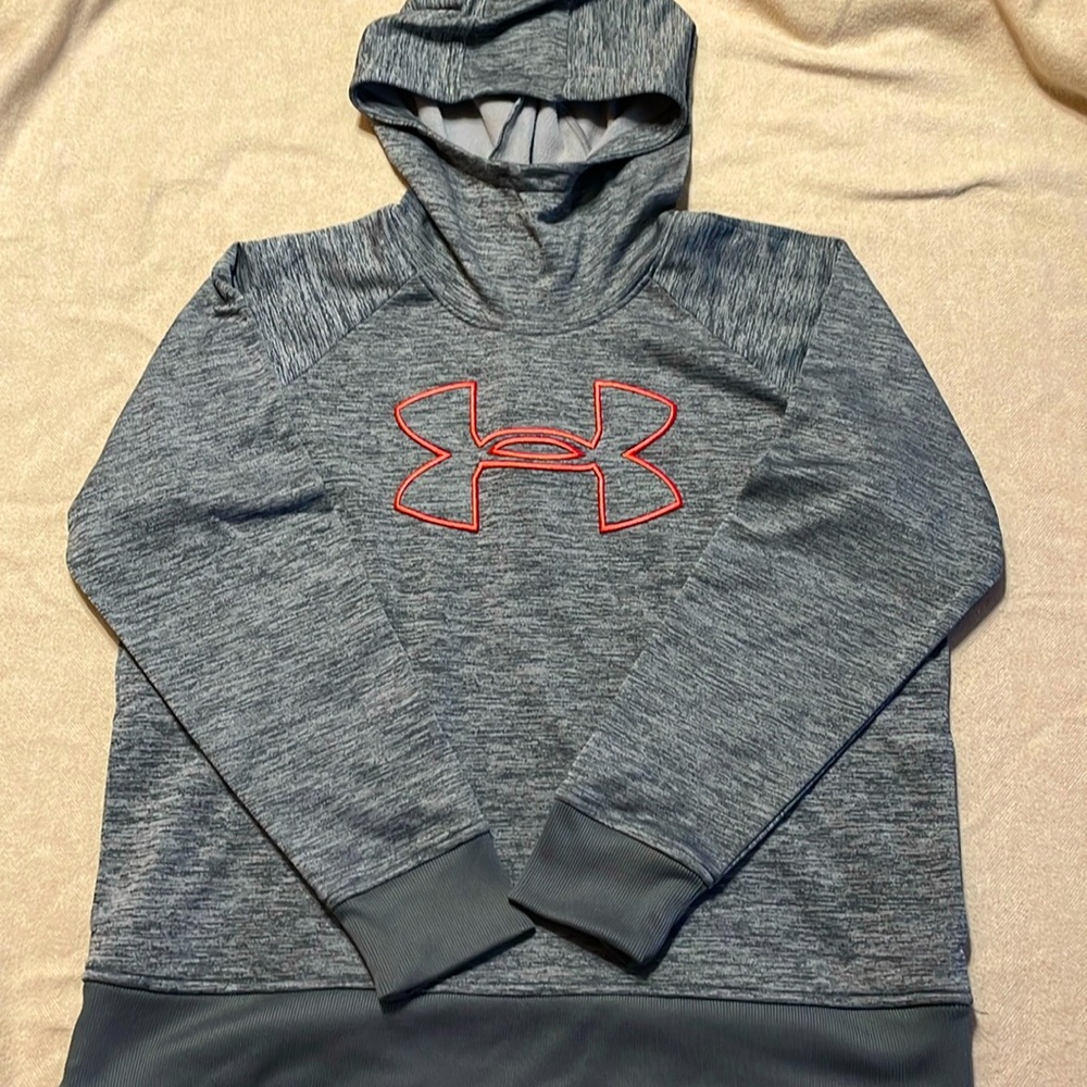 Long sleeve hooded Under Armour shirt